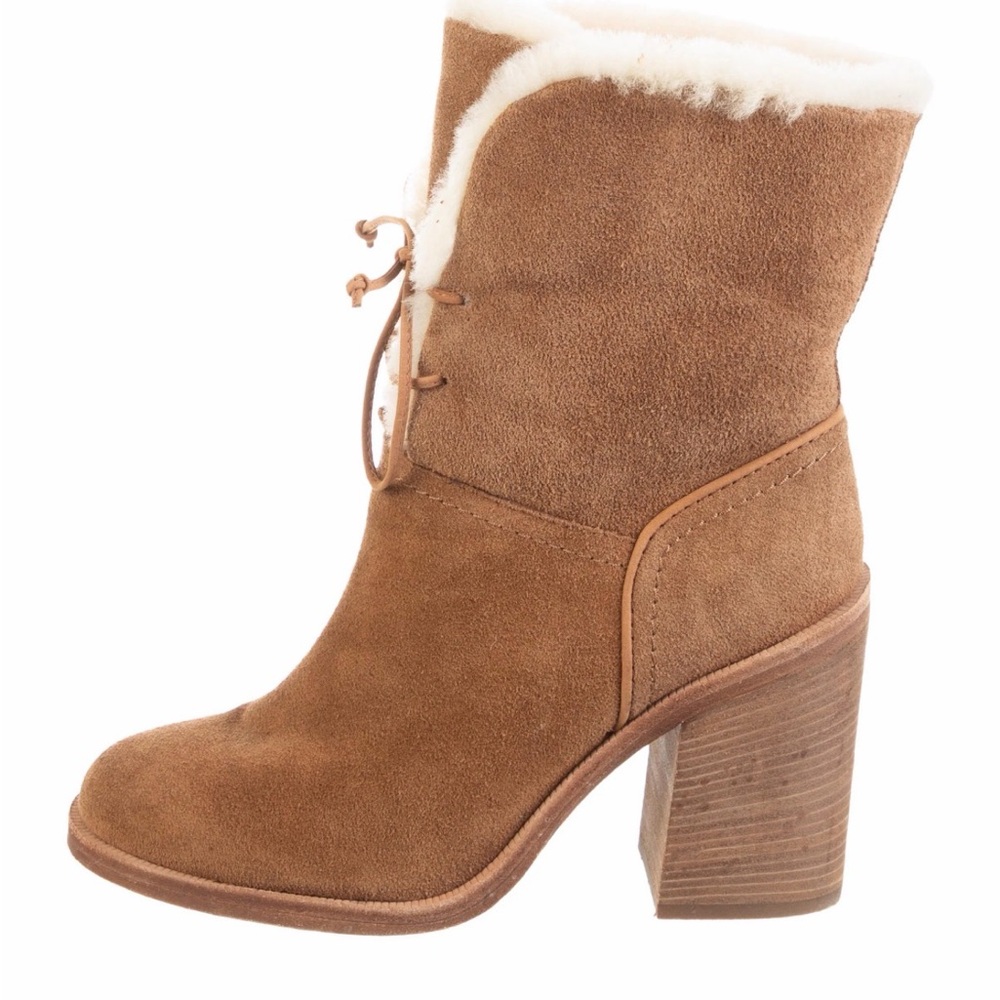 Ugg Jerene Leather Boot- Chestnut- size 9